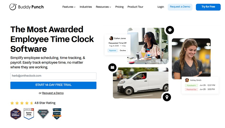 Buddy Punch Home Page