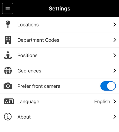 Buddy Punch Mobile Settings