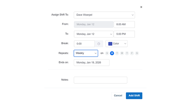 Buddy Punch Scheduleing