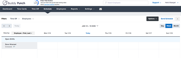 Buddy Punch Scheduleing