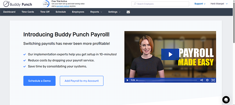 Buddy Punch Payroll