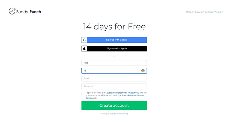 Buddy Punch 14 Day Trial