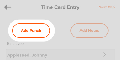 Add punch times on mobile app